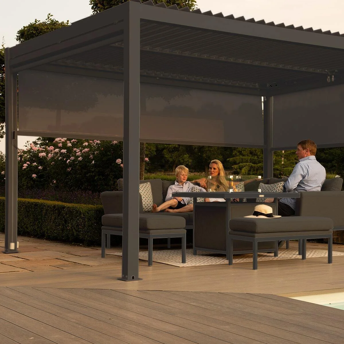 Como-4m-x-4m-Aluminium-Metal-Outdoor-Garden-Pergola-11