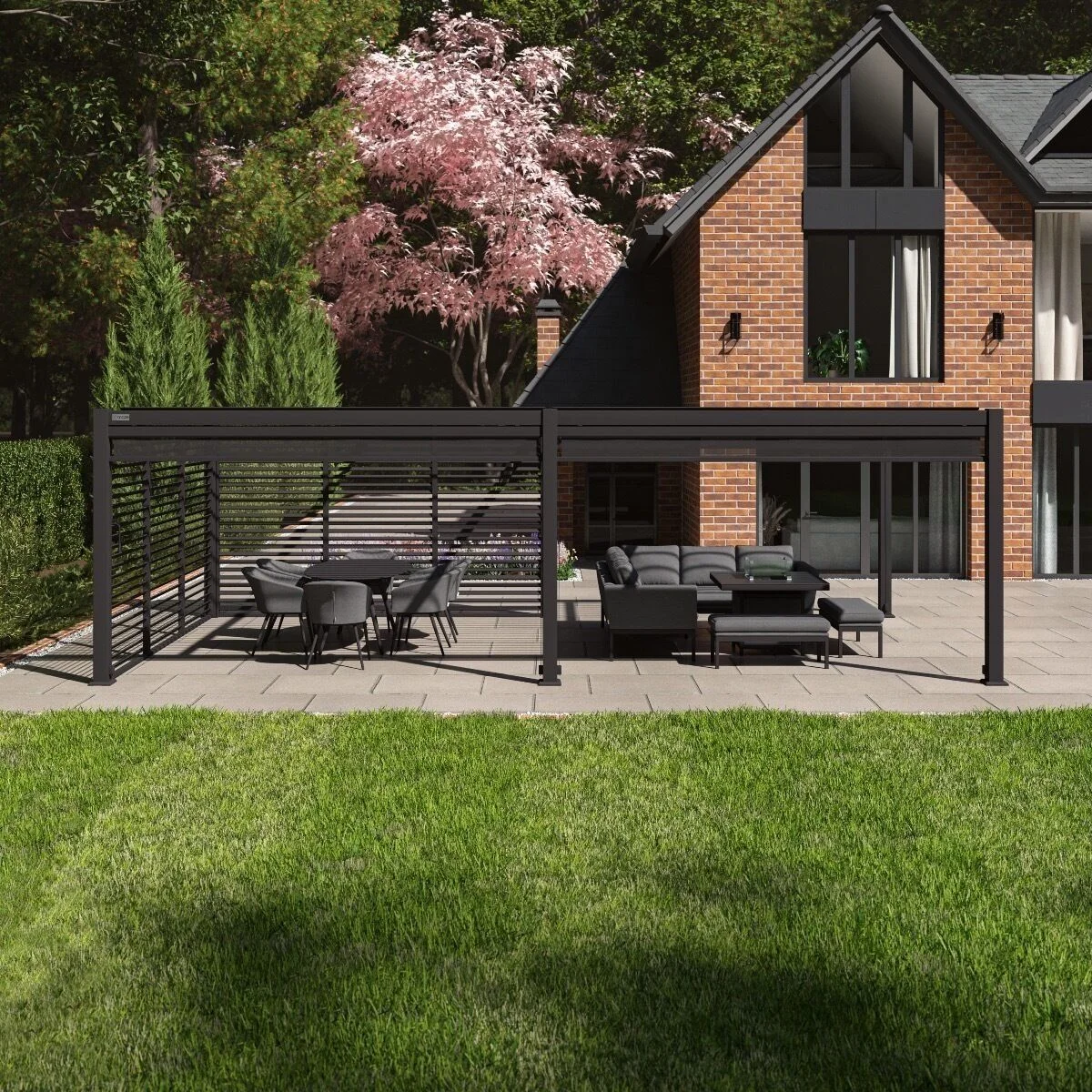 Como-7.8m-x-4m-Aluminium-Metal-Outdoor-Garden-Pergola-8