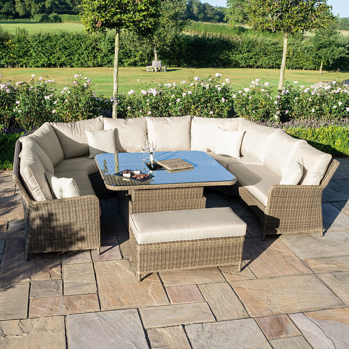 Winchester Royal U-Shaped Rattan Sofa Set
